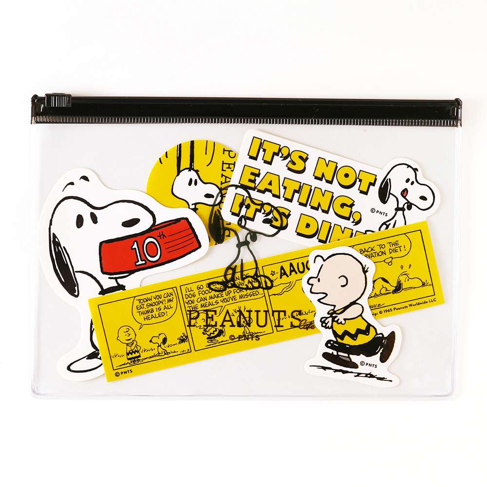 10th anniversary ステッカーポーチセット – PEANUTS Cafe Online Shop