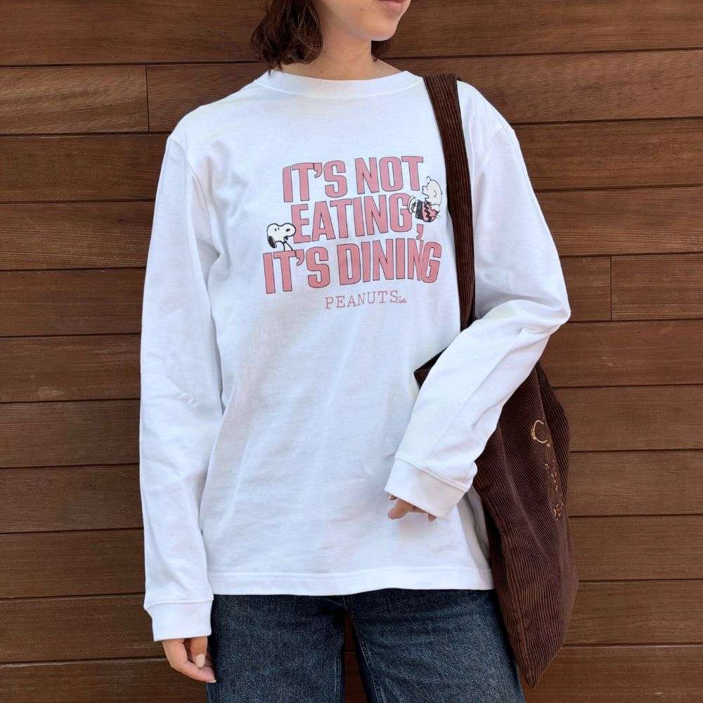 ロングスリーブTシャツ IT'S DINING ホワイト