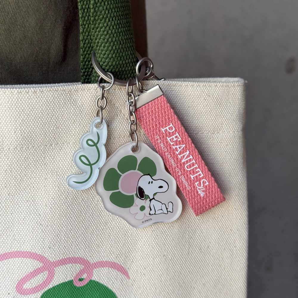 ナチュラルフラワー キーチャーム ピンク