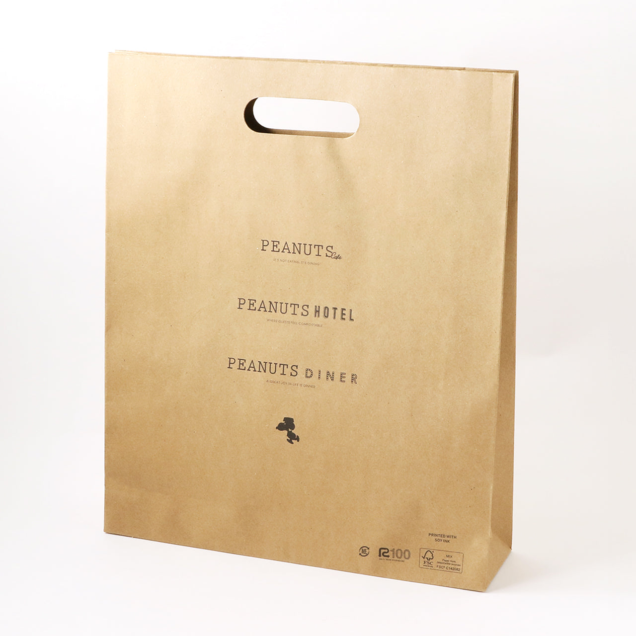 PEANUTS Cafe 紙製ショッピングバッグ M