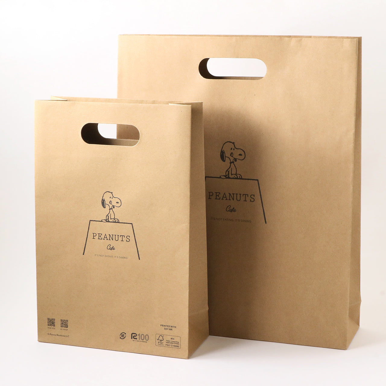 PEANUTS Cafe 紙製ショッピングバッグ S