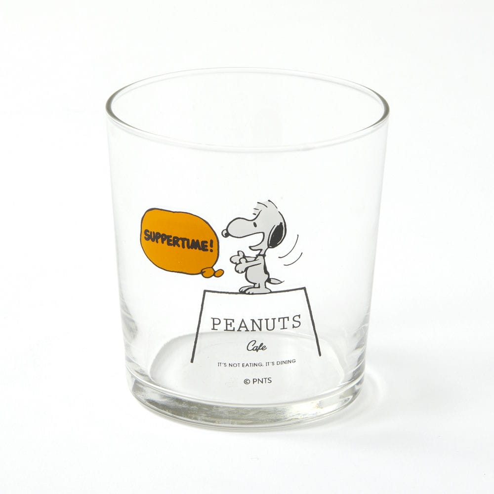PEANUTS Cafe グラスウェア ショートグラス SUPPERTIME