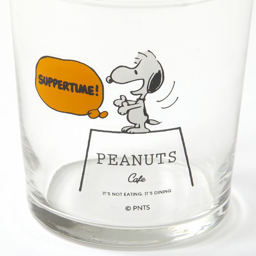 PEANUTS Cafe グラスウェア ショートグラス SUPPERTIME