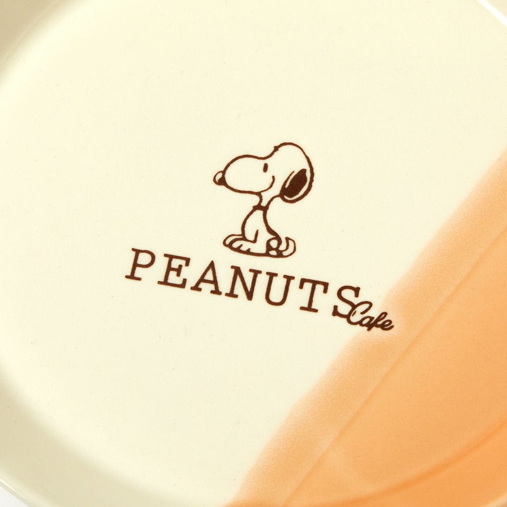 PEANUTS Cafe テーブルウェア ツートーンシリーズ プレートS オレンジ