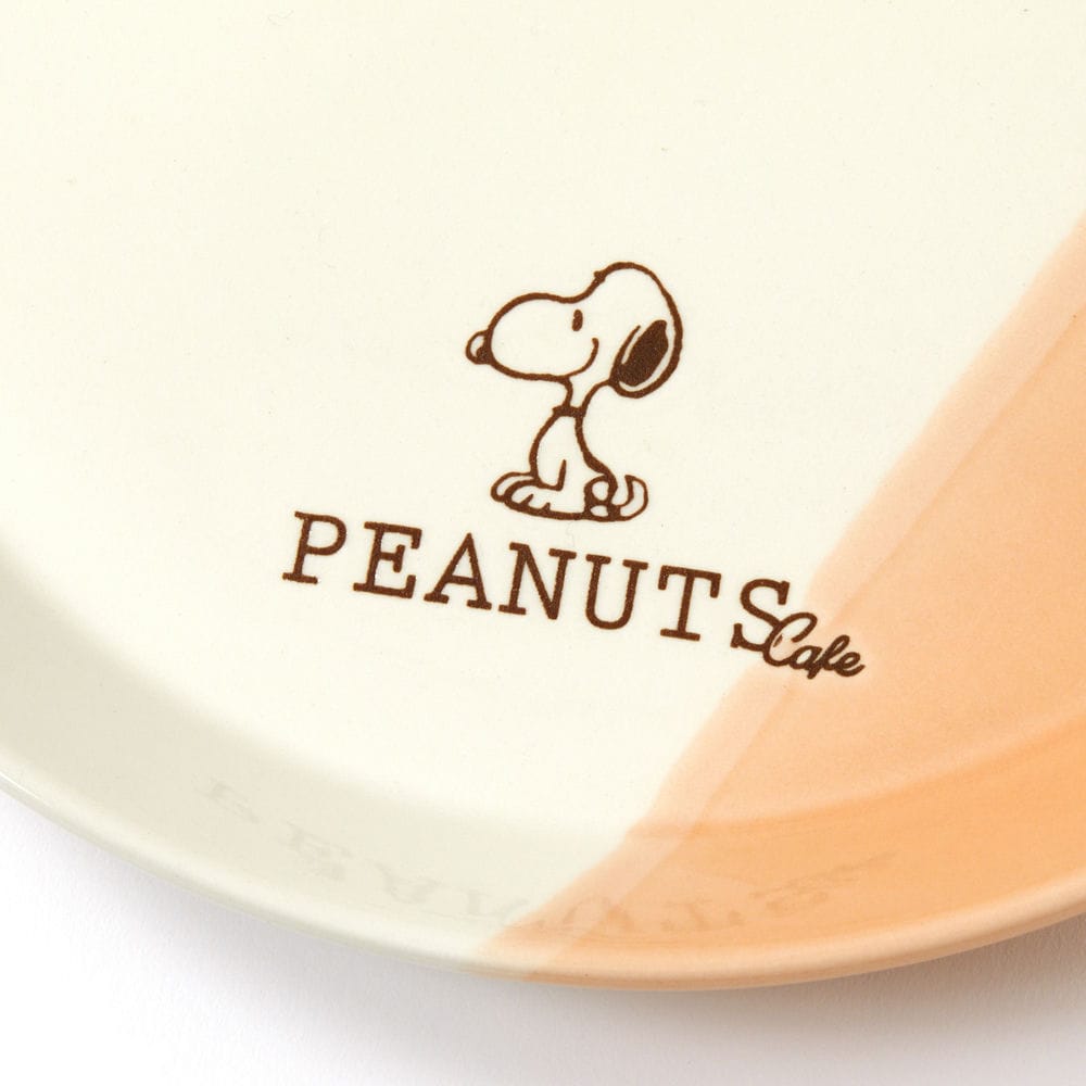 PEANUTS Cafe テーブルウェア ツートーンシリーズ プレートM オレンジ