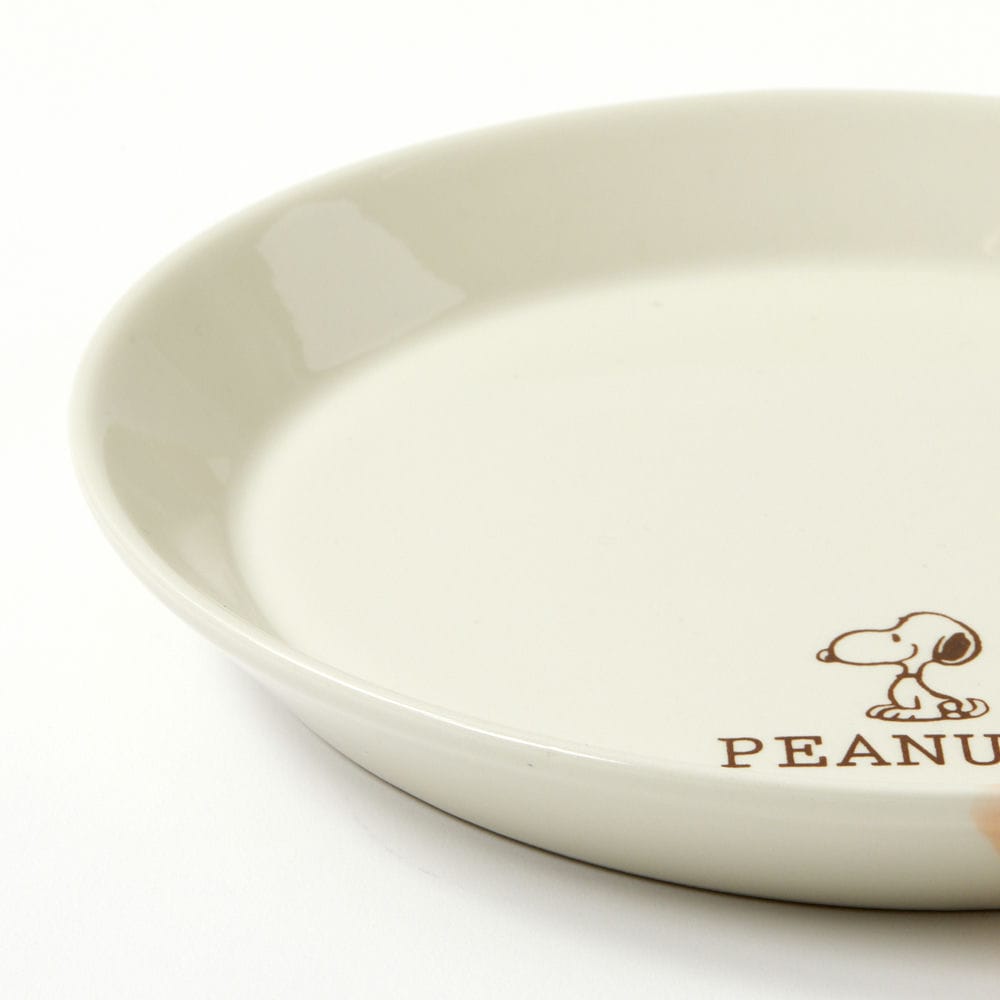 PEANUTS Cafe テーブルウェア ツートーンシリーズ プレートM オレンジ