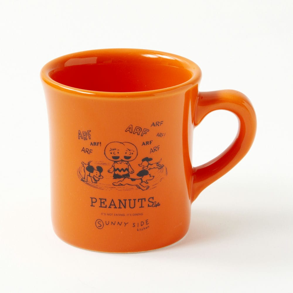 PEANUTS Cafe SSK ROOMマグ オレンジ
