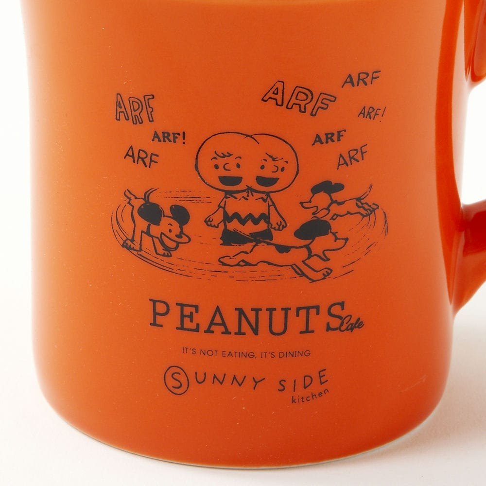PEANUTS Cafe SSK ROOMマグ オレンジ