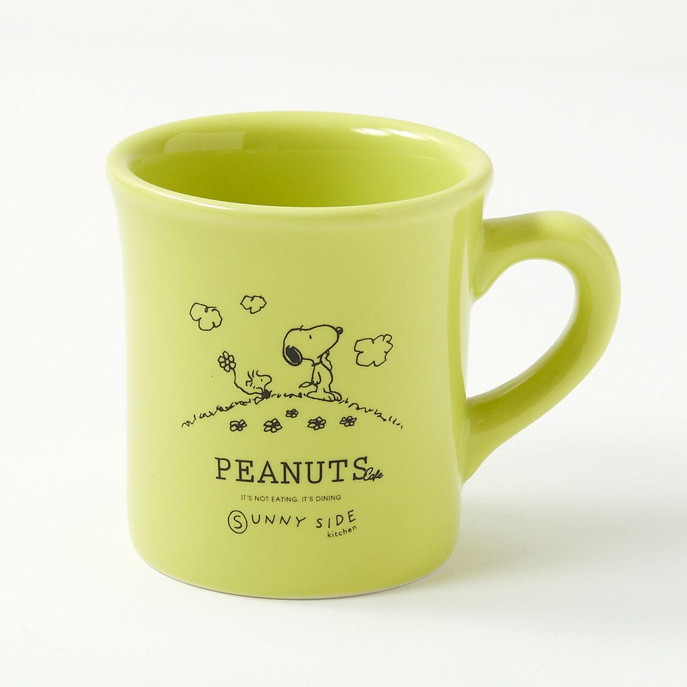 PEANUTS Cafe SSK ROOMマグ グリーン