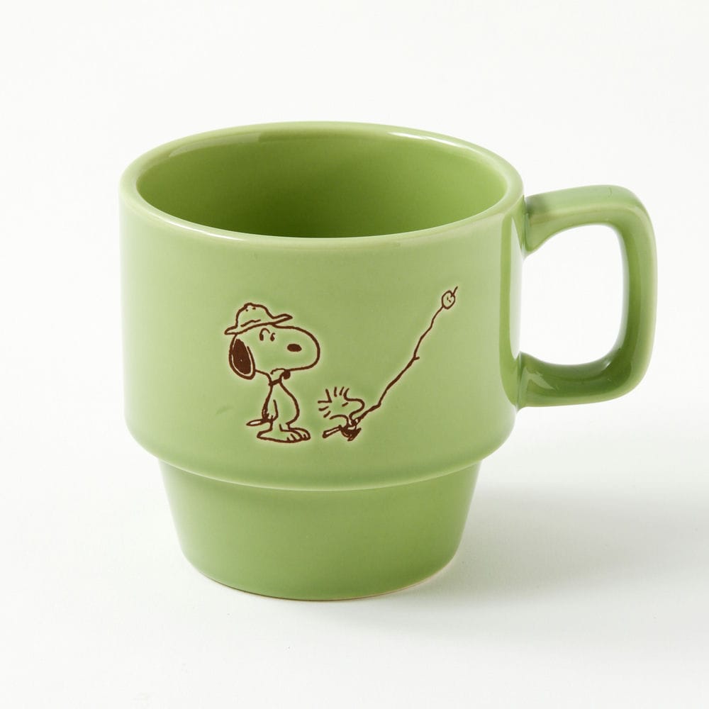 PEANUTS Cafe SMT マグカップ グリーン