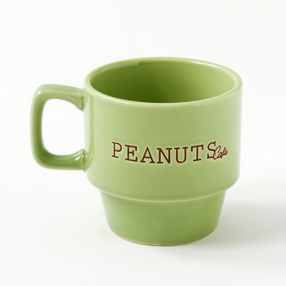 PEANUTS Cafe SMT マグカップ グリーン