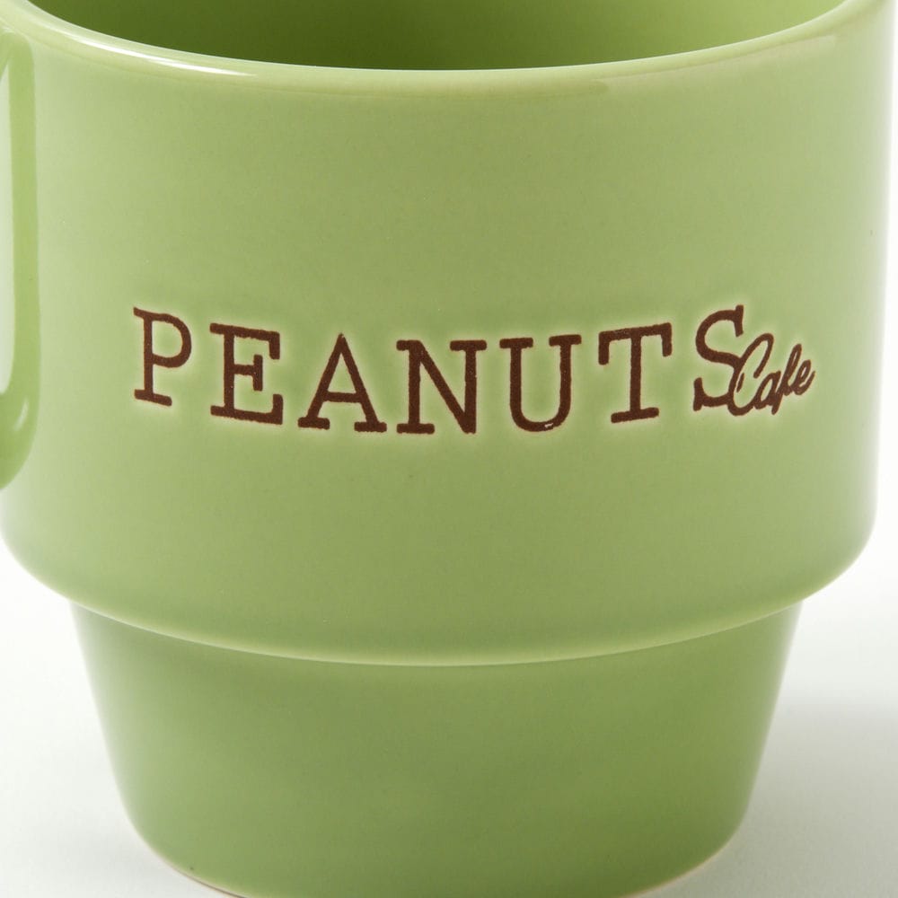 PEANUTS Cafe SMT マグカップ グリーン