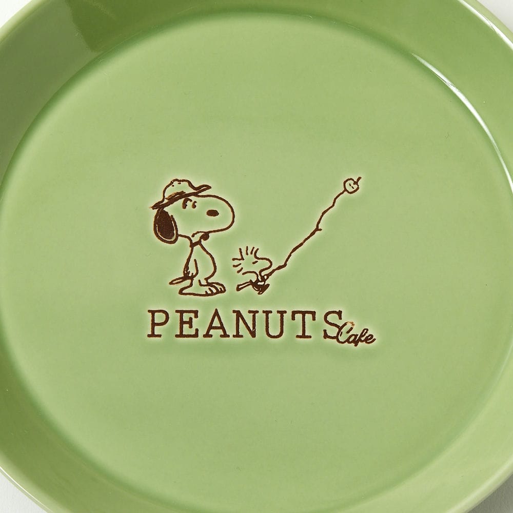 PEANUTS Cafe SMT プレートS グリーン