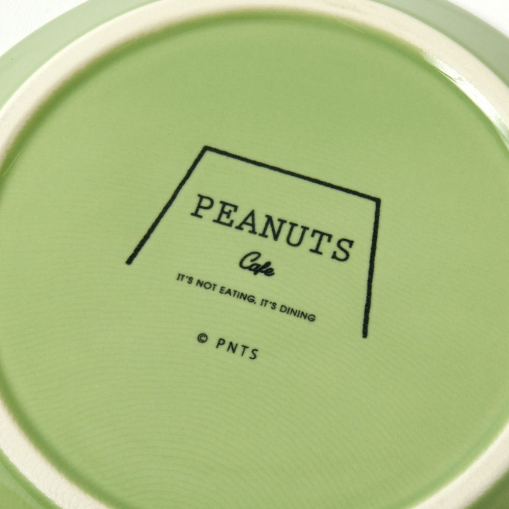 PEANUTS Cafe SMT プレートS グリーン
