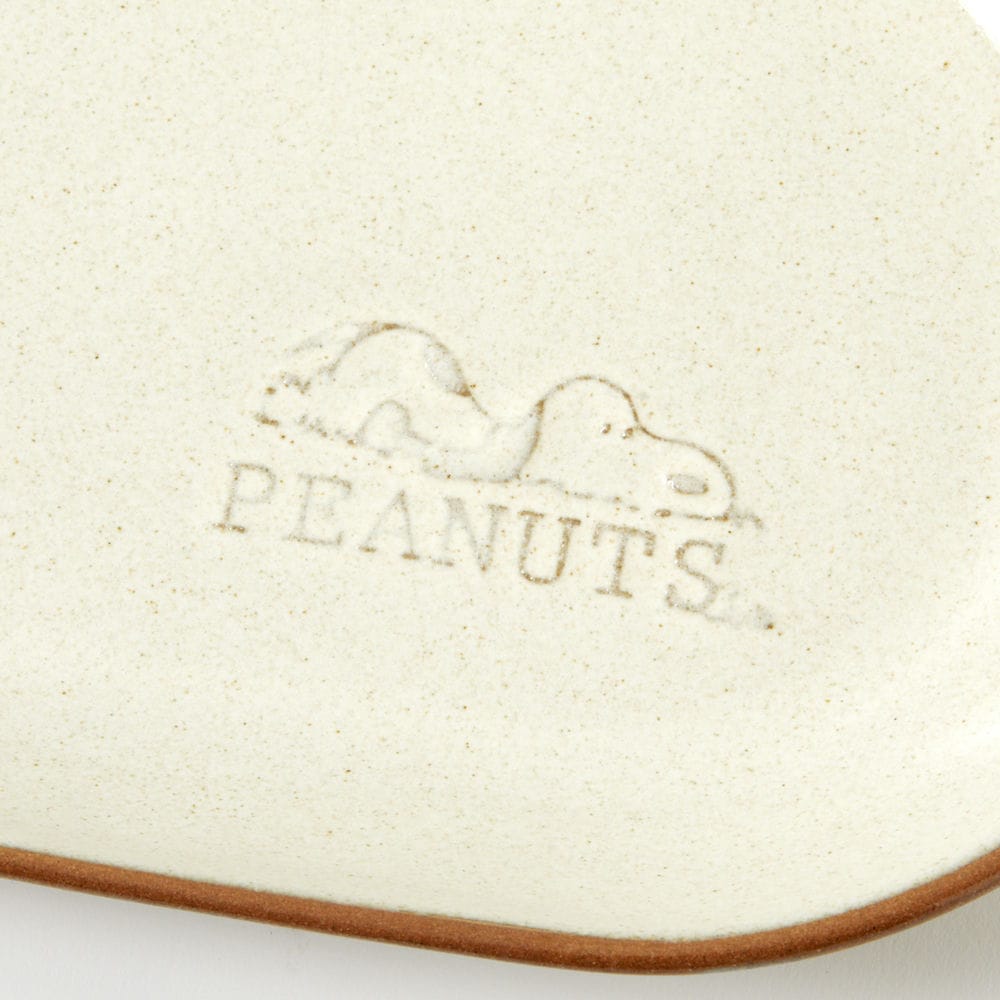 PEANUTS Cafe オーバルプレート 23cm ホワイト