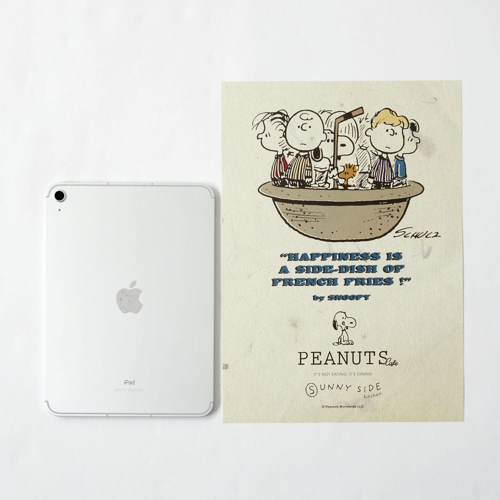 PEANUTS Cafe SSK ROOMポスター ホワイト