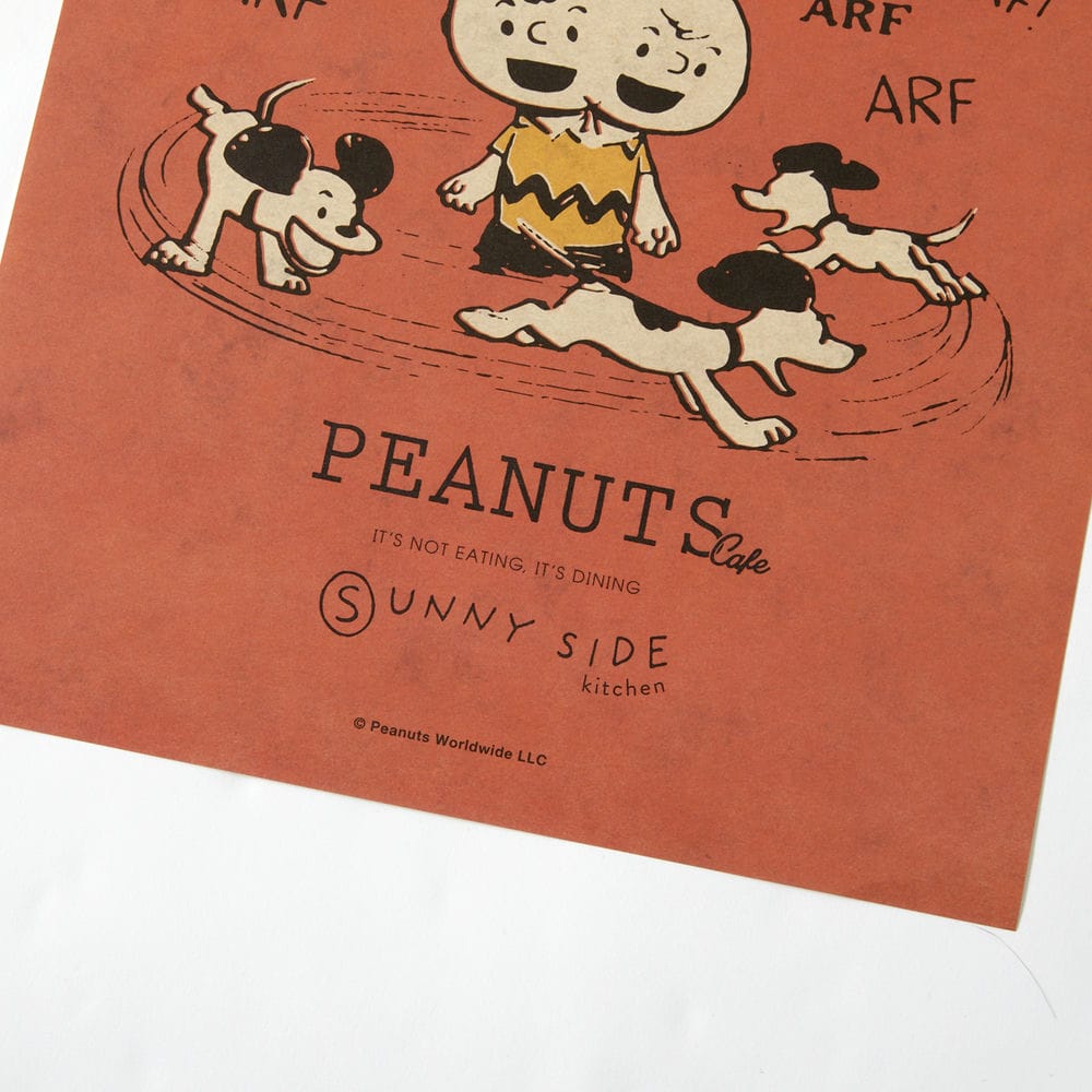 PEANUTS Cafe SSK ROOMポスター オレンジ