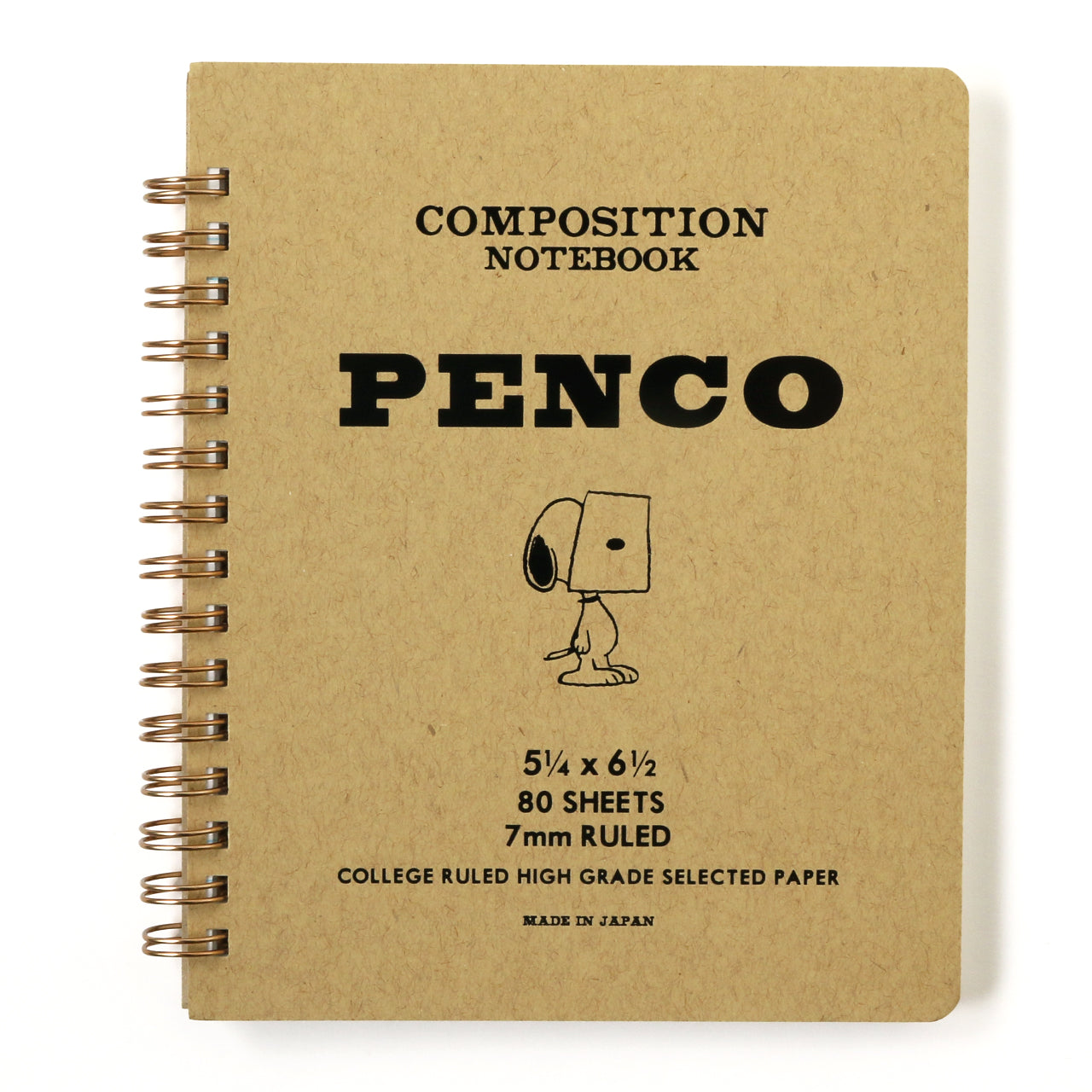 PENCO コイルノート ナチュラル – PEANUTS Cafe Online Shop