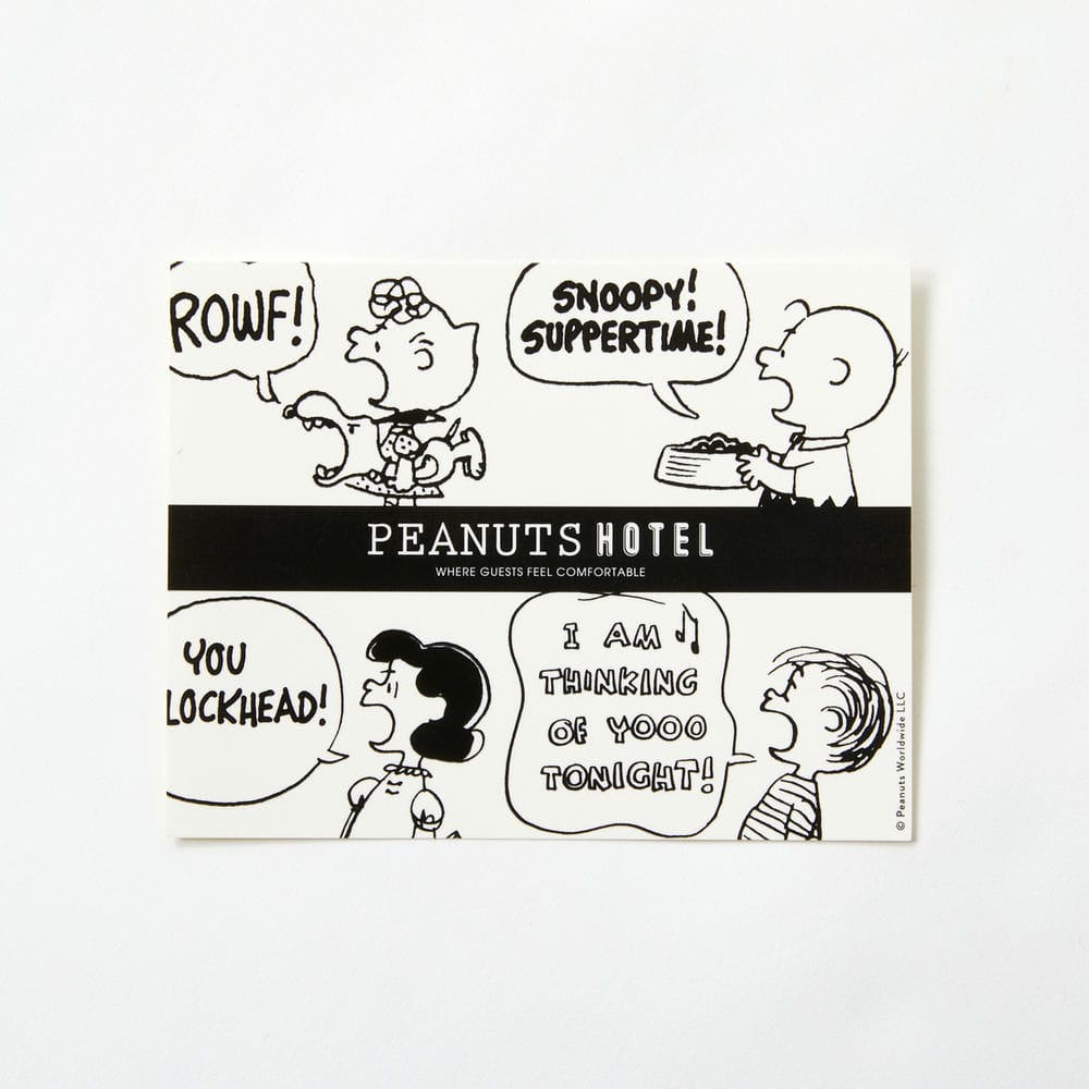 【ステッカー付】PEANUTS HOTEL ポストカードセット 02 (18柄18枚入り)