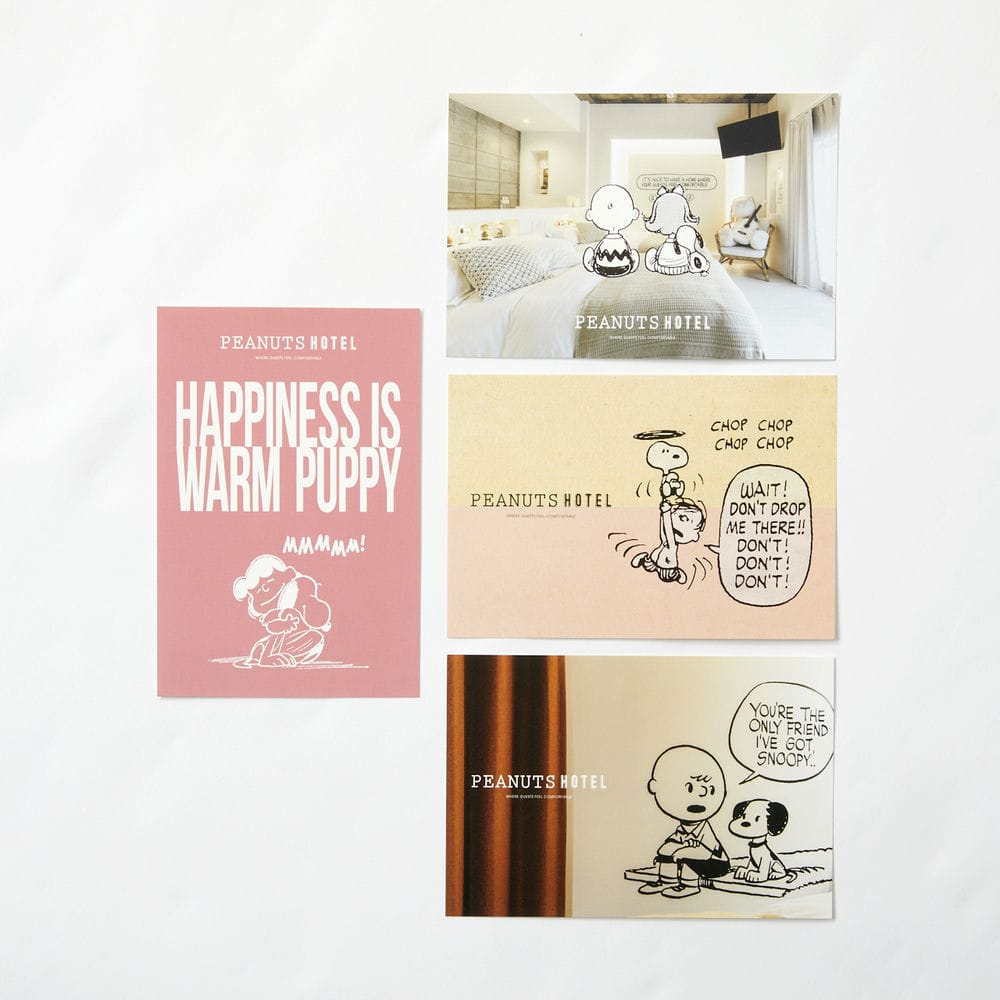 【ステッカー付】PEANUTS HOTEL ポストカードセット 02 (18柄18枚入り)