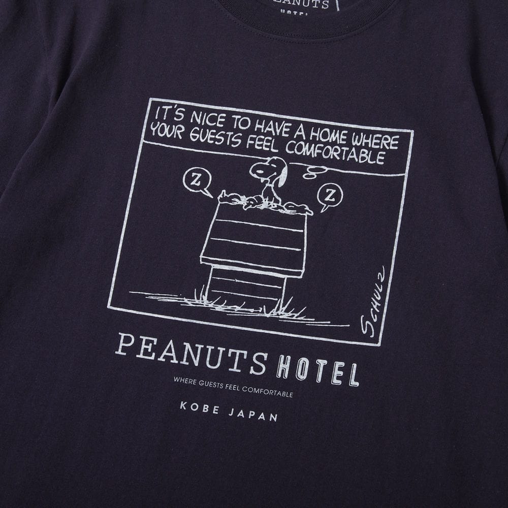 PEANUTS HOTEL Tシャツ ネイビー