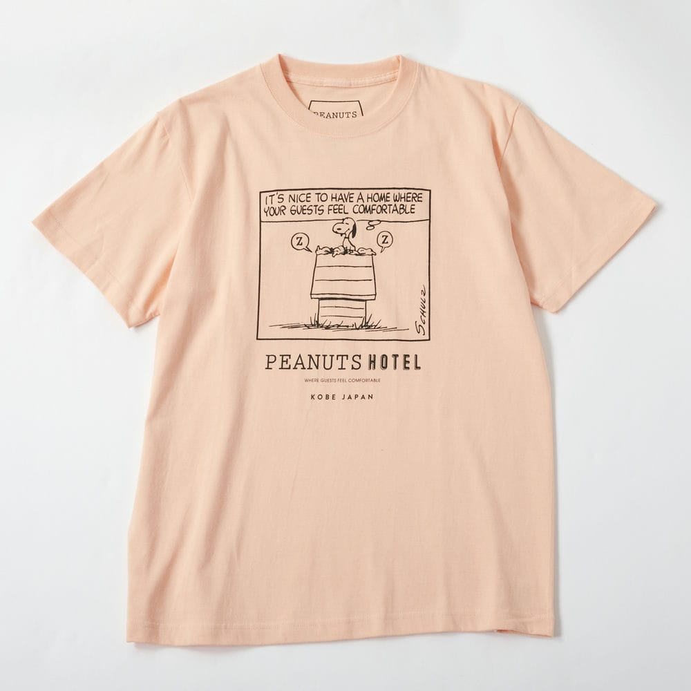 PEANUTS HOTEL Tシャツ アプリコット