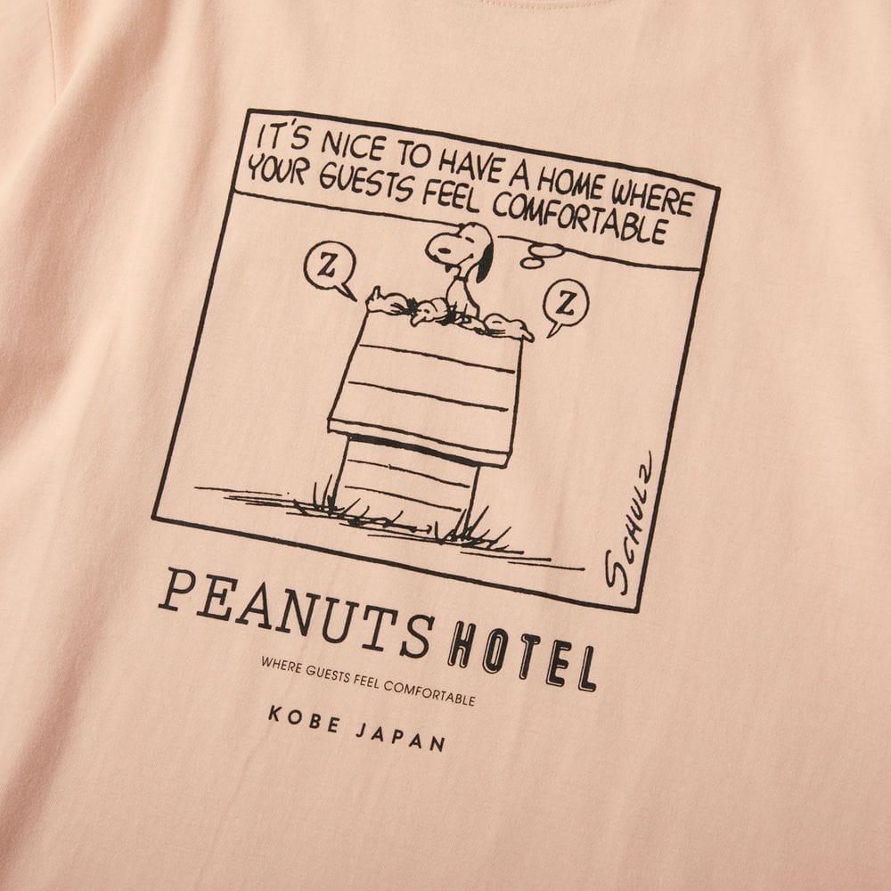 PEANUTS HOTEL Tシャツ アプリコット