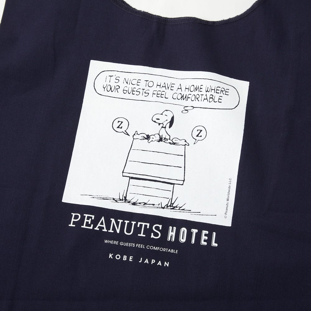 PEANUTS HOTEL マルシェバッグ ネイビー