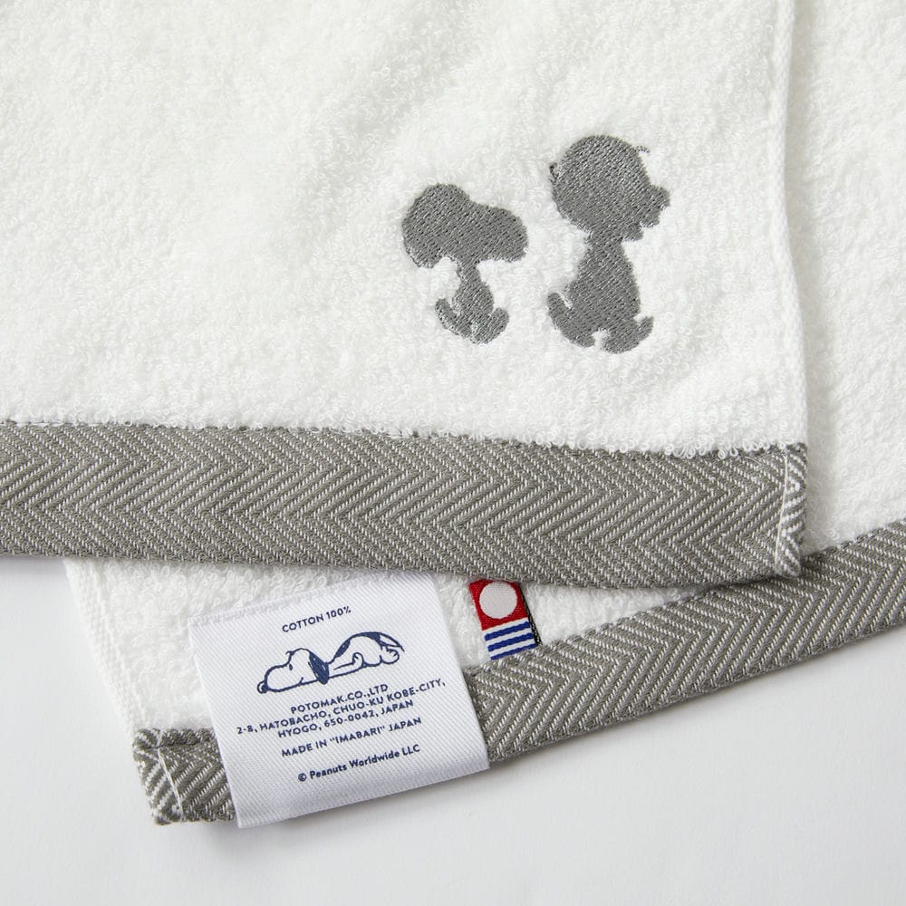 PEANUTS HOTEL フェイスタオル グレー