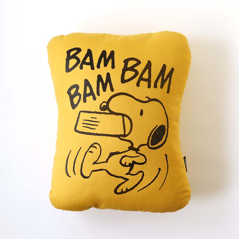ダイカットクッション BAMBAM マスタード