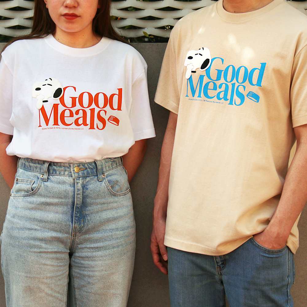 Good Meals Tシャツ ベージュ