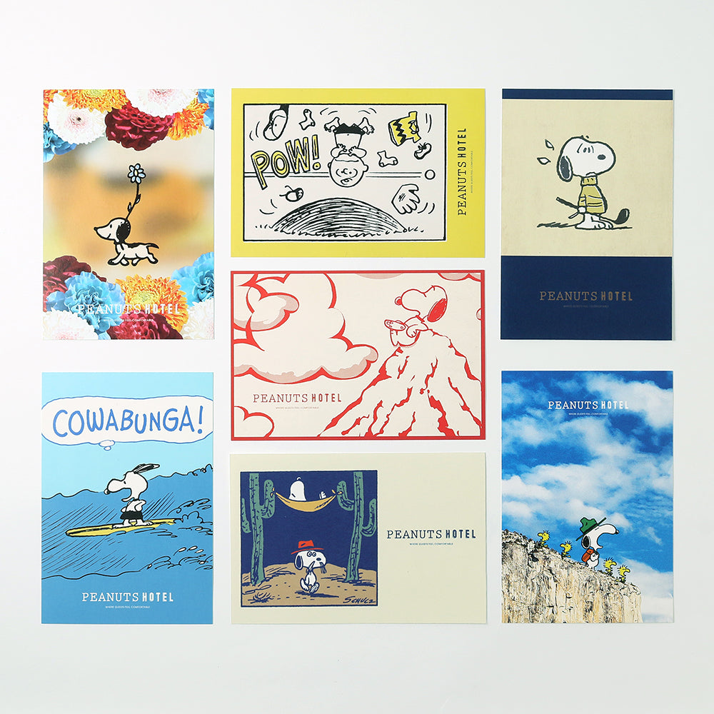 【ステッカー付】PEANUTS HOTEL ポストカードセット 02 (18柄18枚入り)