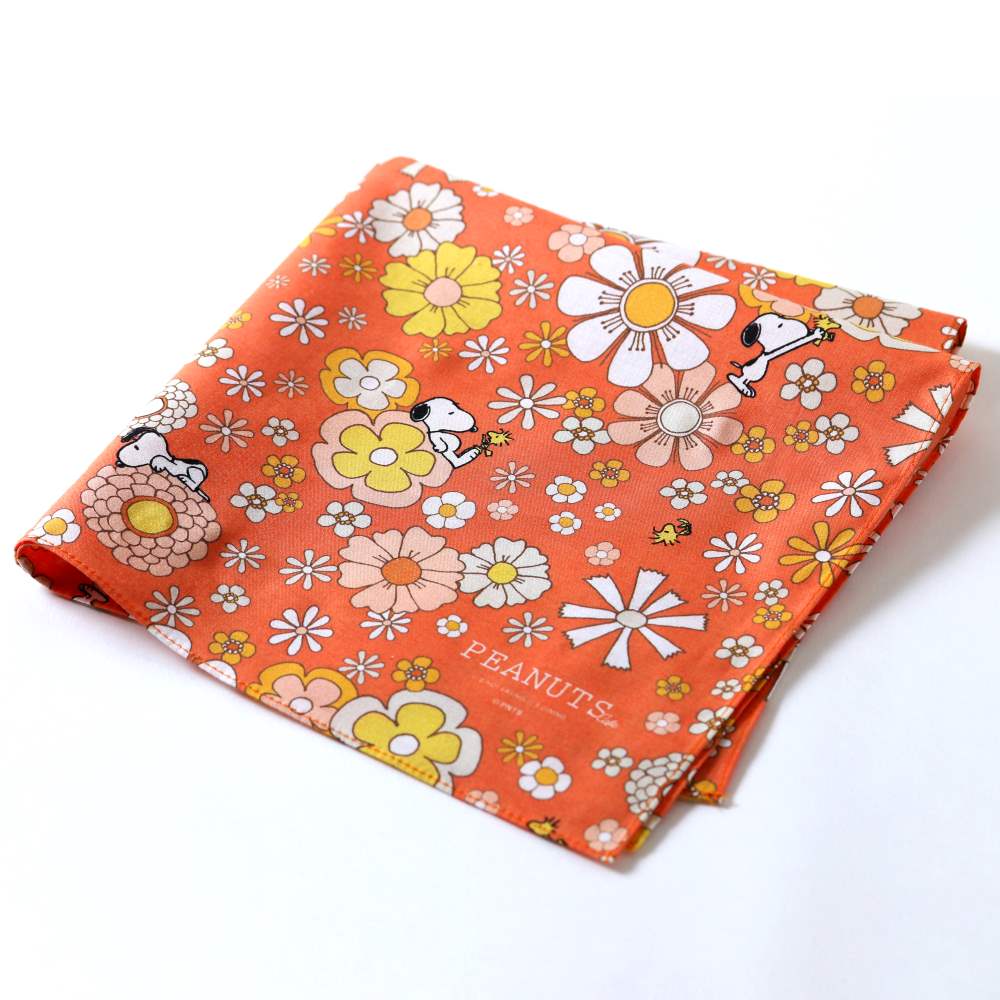 レトロフラワー ハンカチ