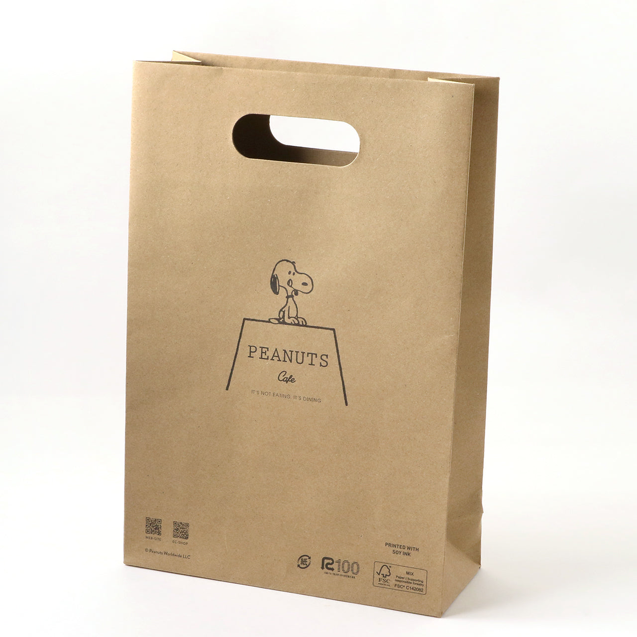 PEANUTS Cafe 紙製ショッピングバッグ S