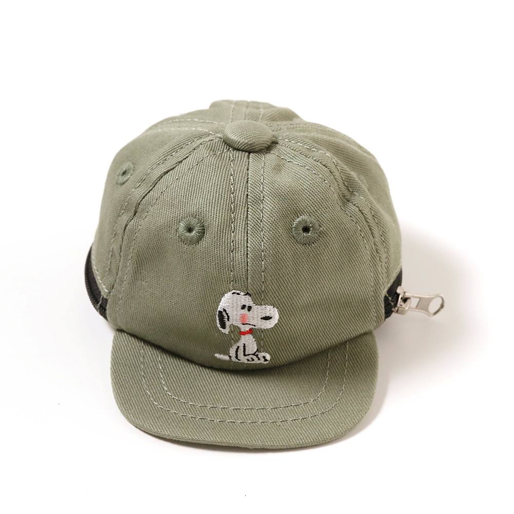 コットンツイルキャップ ミニポーチ ロゴ ホライゾングリーン