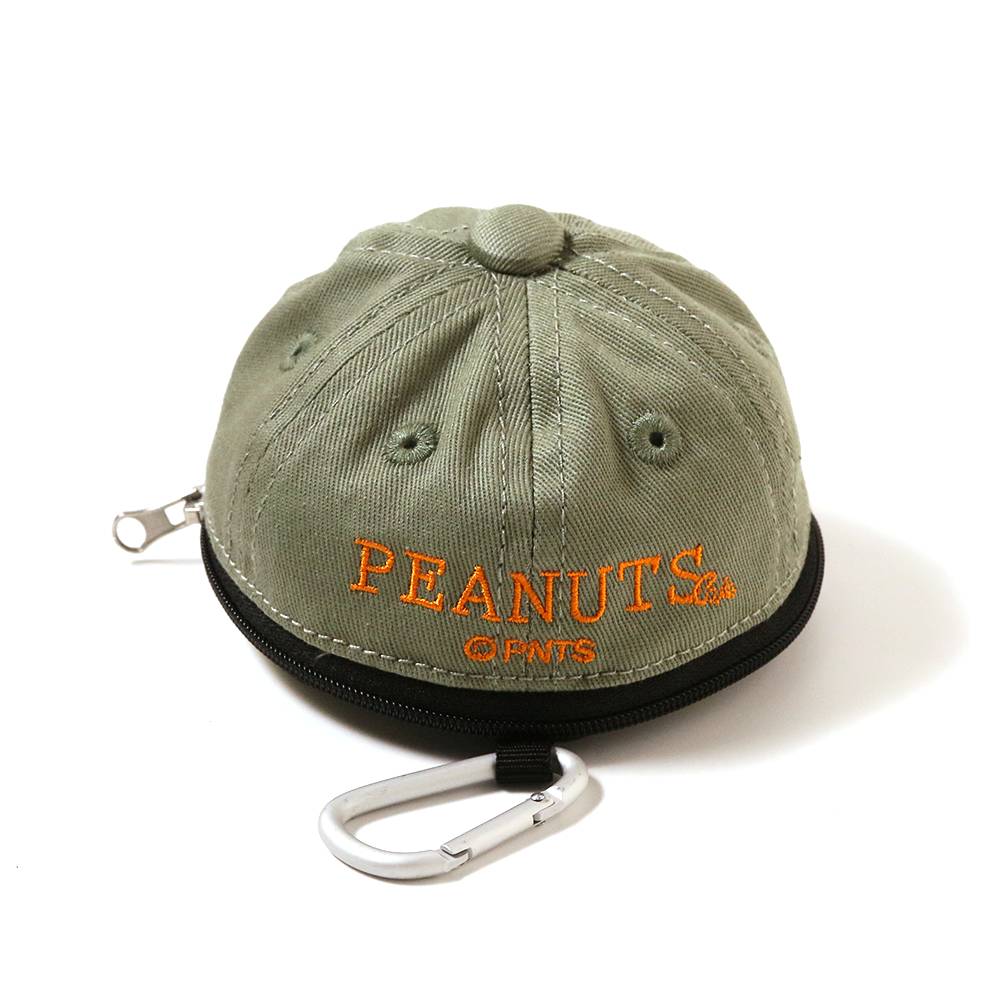 コットンツイルキャップ ミニポーチ ロゴ ホライゾングリーン