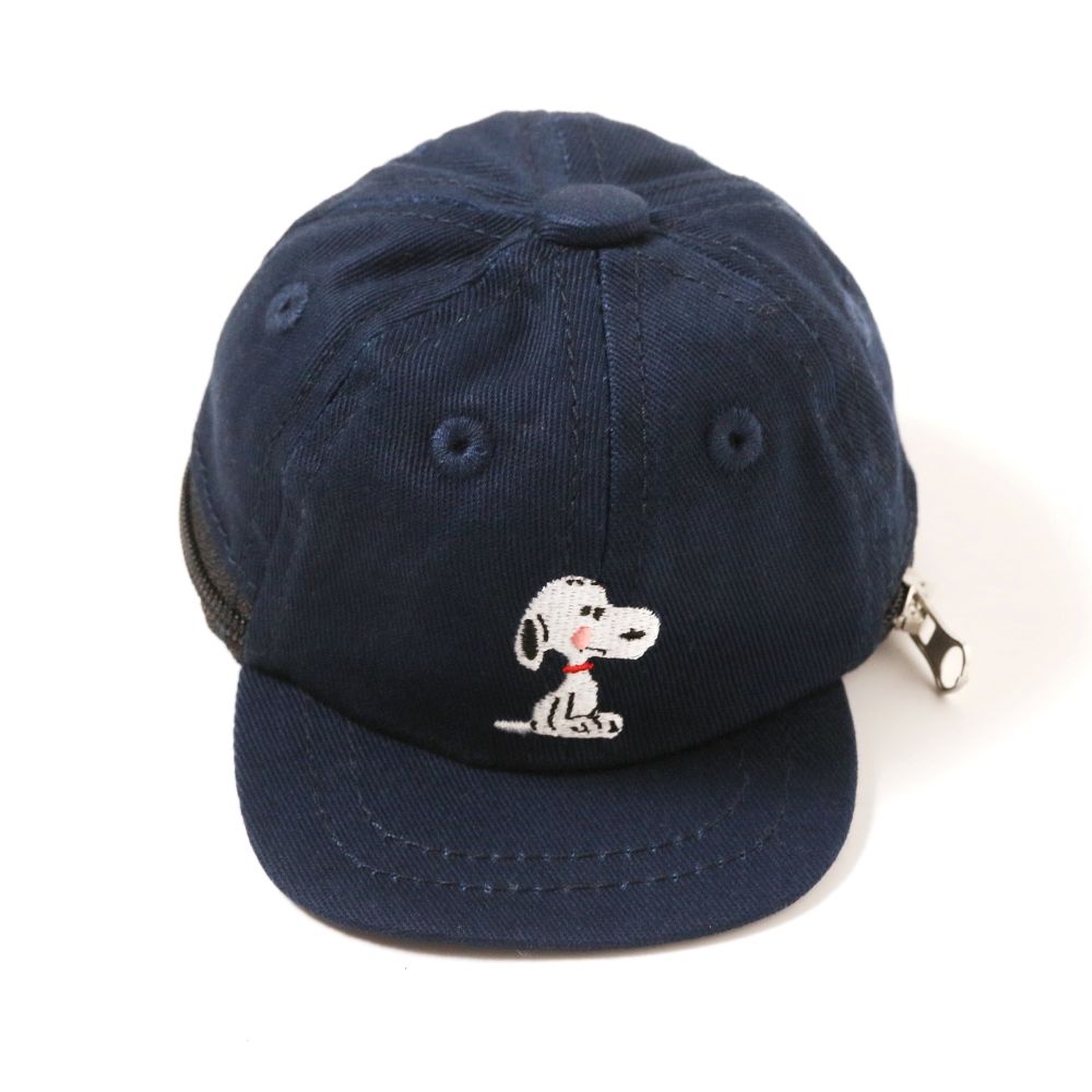 コットンツイルキャップ ミニポーチ ロゴ ネイビー