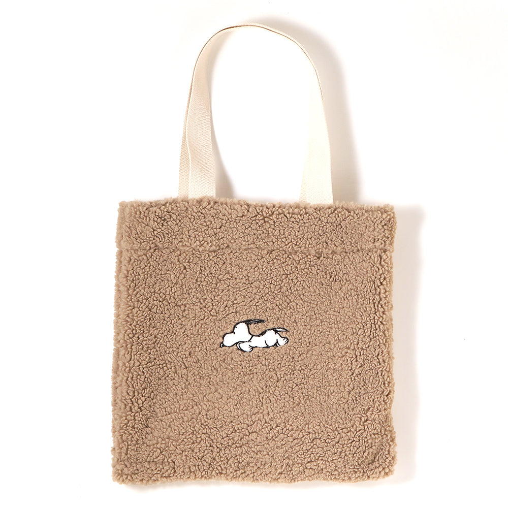 ボアトートバッグ ベージュ – PEANUTS Cafe Online Shop