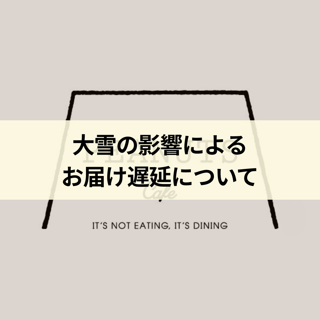 大雪の影響によるお届け遅延について