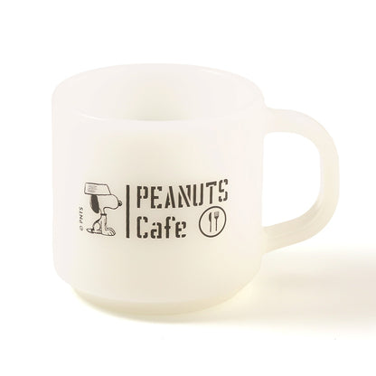 Milk Glass mug cup スヌーピー ホワイト