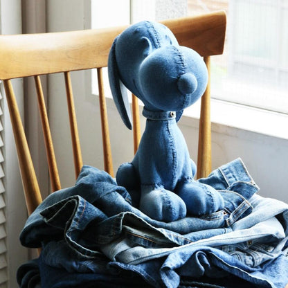 【6/24(水)12:00～先行販売】TEXTILE フィギュア スヌーピー ウォッシュドブルー S