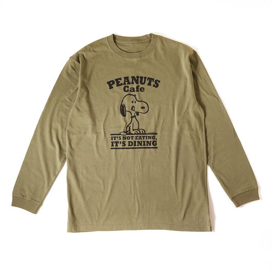ロングスリーブTシャツ ロゴ オリーブ