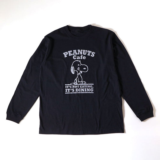 ロングスリーブTシャツ ロゴ ネイビー