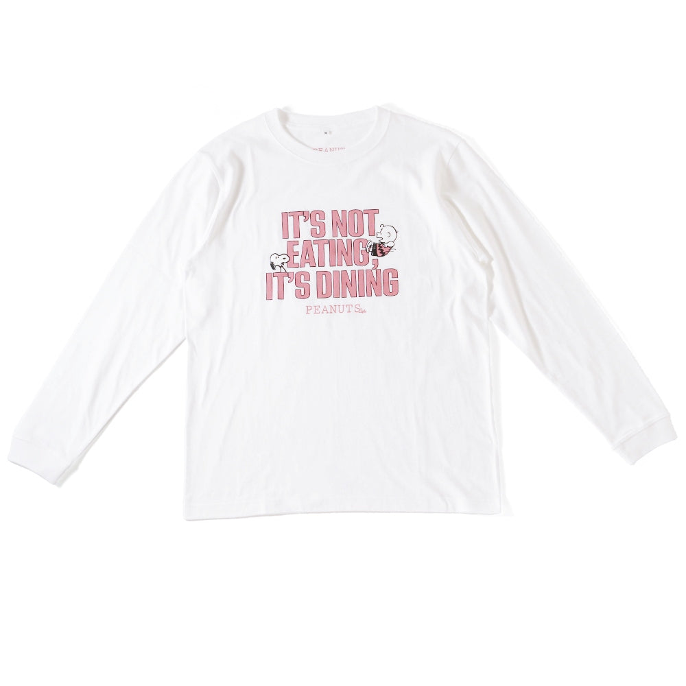 ロングスリーブTシャツ IT'S DINING ホワイト
