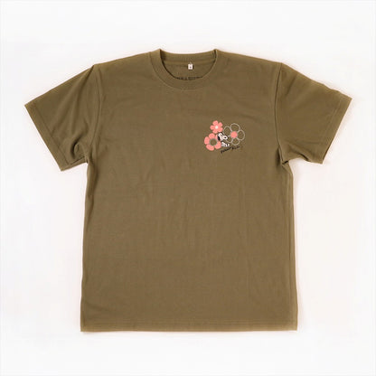 ナチュラルフラワー Tシャツ オリーブ