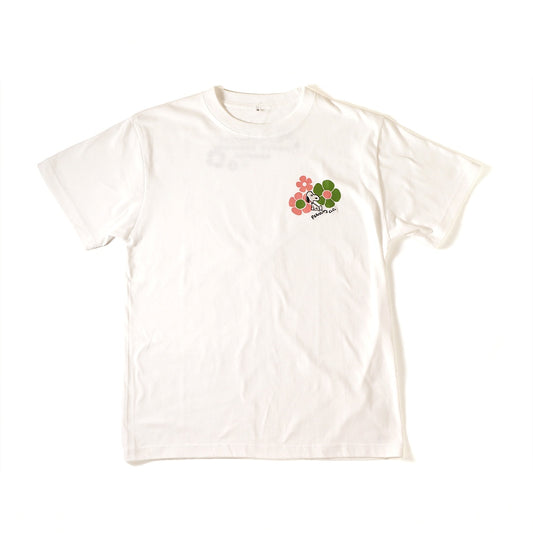 ナチュラルフラワー Tシャツ ホワイト