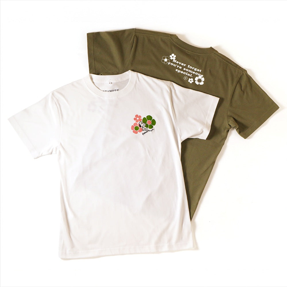 ナチュラルフラワー Tシャツ ホワイト – PEANUTS Cafe Online Shop