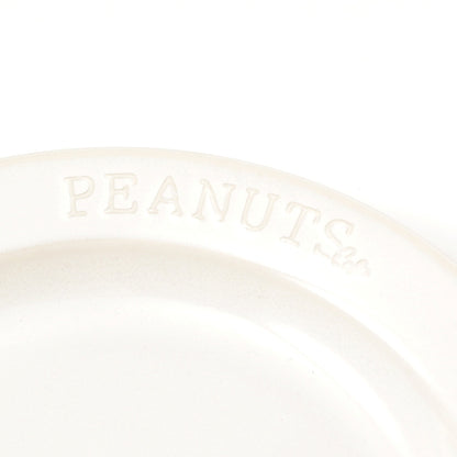 PEANUTS Cafe ラウンドプレートS ホワイト