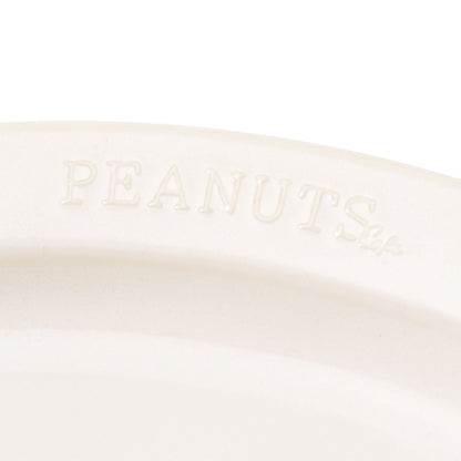 PEANUTS Cafe ラウンドプレートL ホワイト