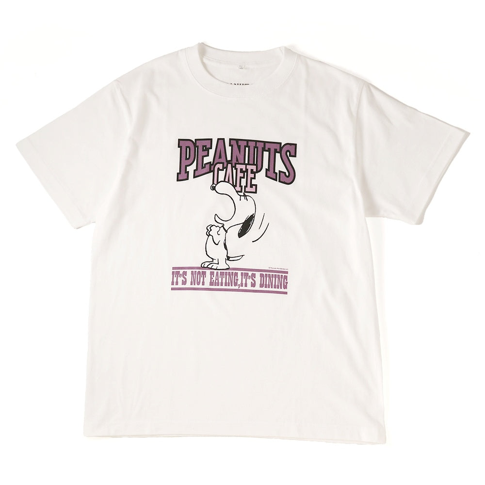 カレッジTシャツ ホワイト – PEANUTS Cafe Online Shop